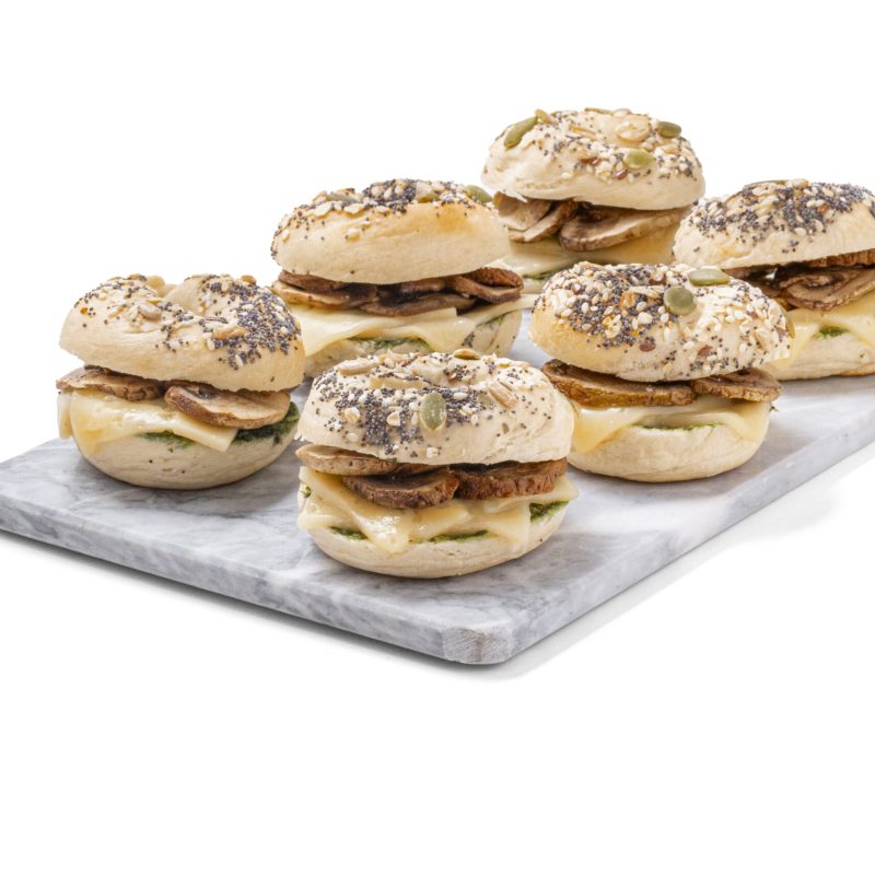 Bagel Queso-Champiñón
