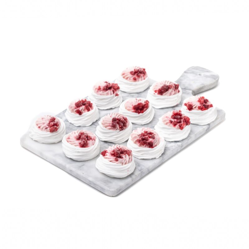 Nidos de Merengue-Frambuesa