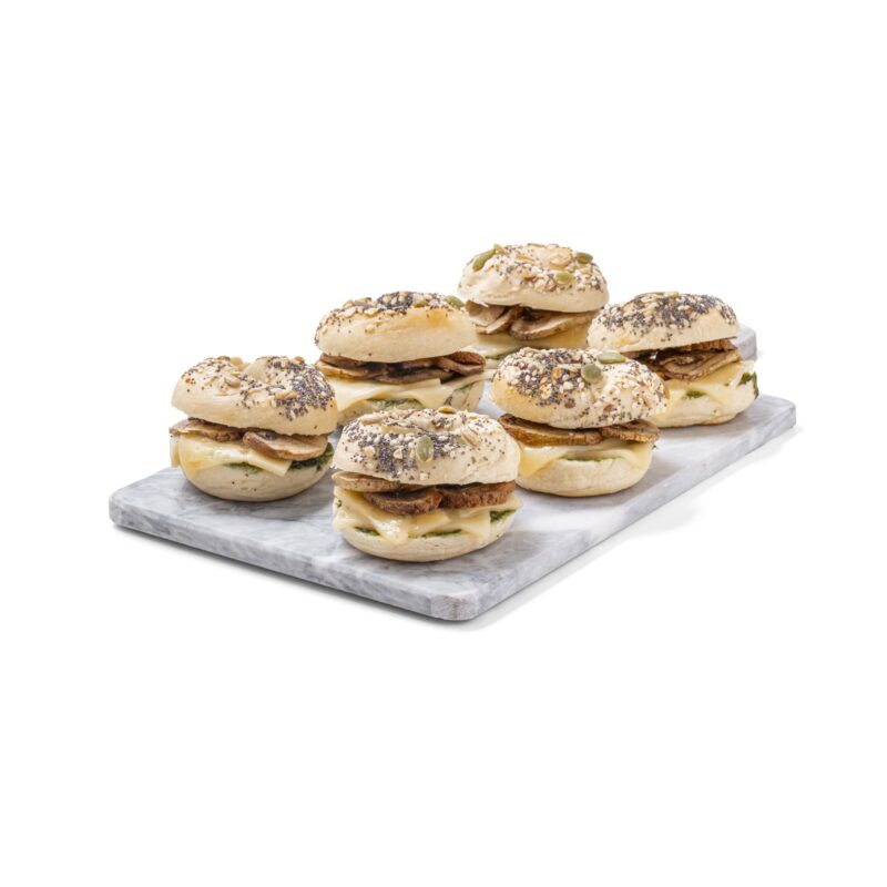 Bagel Queso-Champiñón